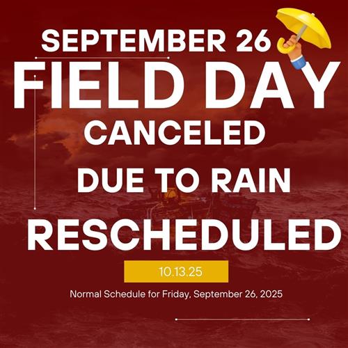 Field Day Rescheduled